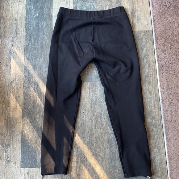 GAP Black Ponte Knit Ankle Zip Leggings - Picture 3 of 6